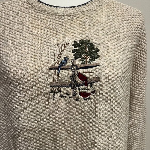 Vintage Northern Reflections Grandma Crewneck Embroidered Sweater Size Medium - Picture 3 of 6